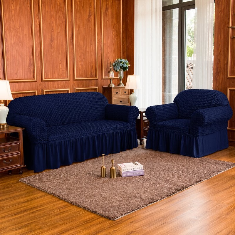 Turkish Style Bubble Sofa Cover 5 Sitter 3+1+1