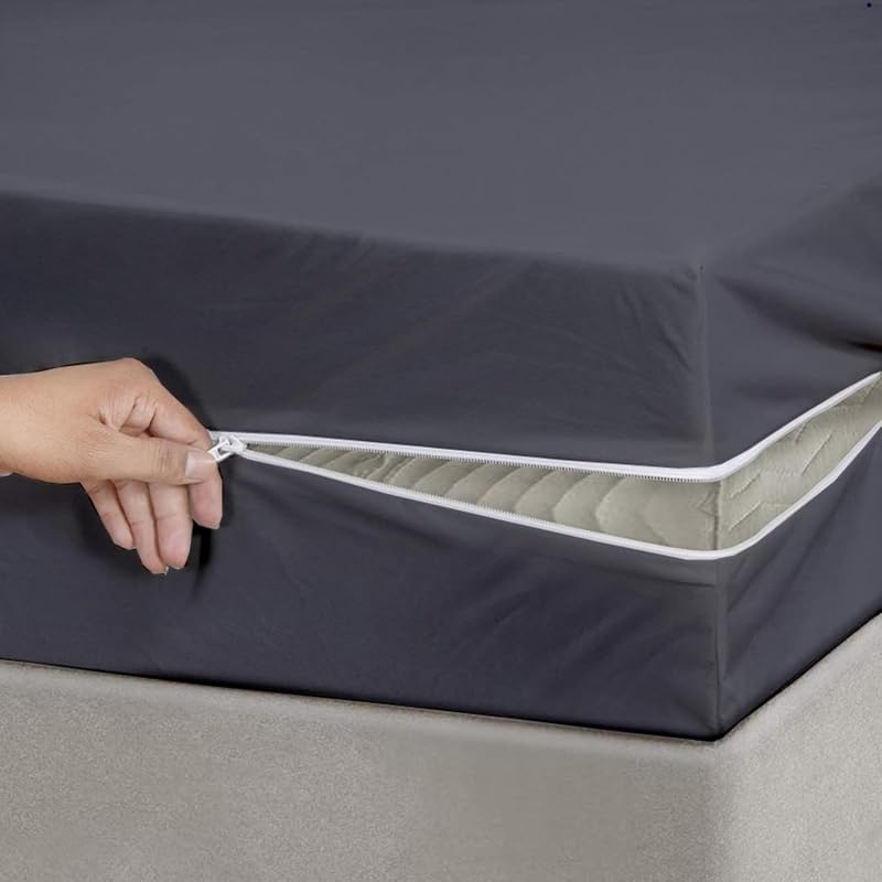 Terry Cotton Dual Side 100% Waterproof Zip Enclosed Mattress Cover