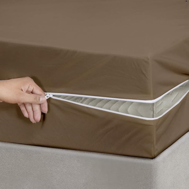 Terry Cotton Dual Side 100% Waterproof Zip Enclosed Mattress Cover