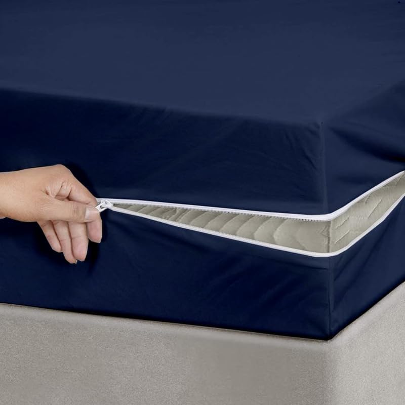 Terry Cotton Dual Side 100% Waterproof Zip Enclosed Mattress Cover