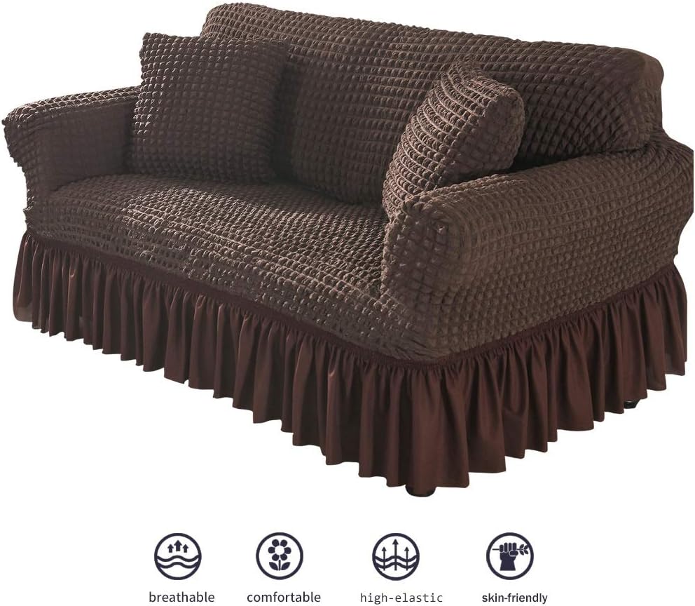 Turkish Style Bubble Sofa Cover 5 Sitter 3+1+1