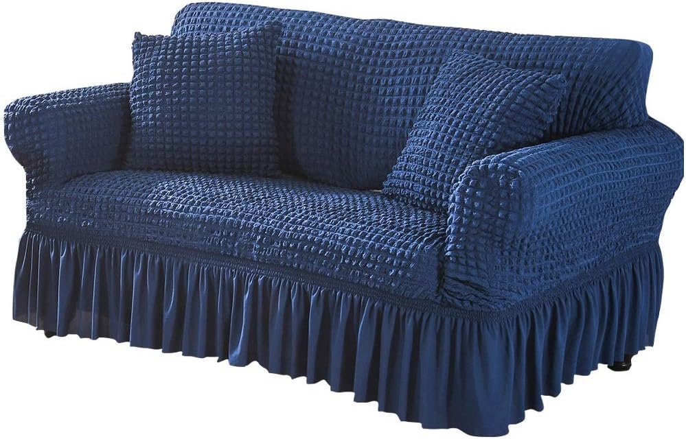 Turkish Style Bubble Sofa Cover 5 Sitter 3+1+1