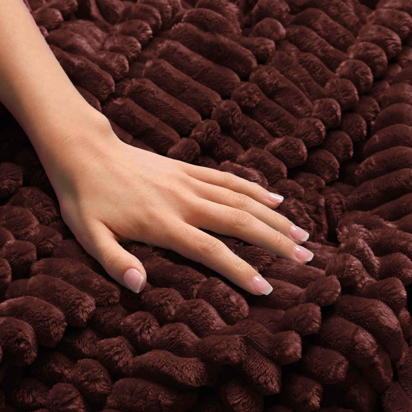 All Seasons Lines Embossed Sherpa Blanket